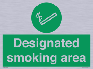 Designated smoking area